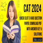 Download CAT 2024 Slot 3 VARC Question Paper PDF with Answer Key and Solutions